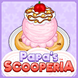 Papa's Scooperia- Unlock Sticker 019 (Ice-Cream Express) 